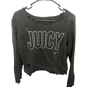 Juicy Couture Black Graphic Sweatshirt